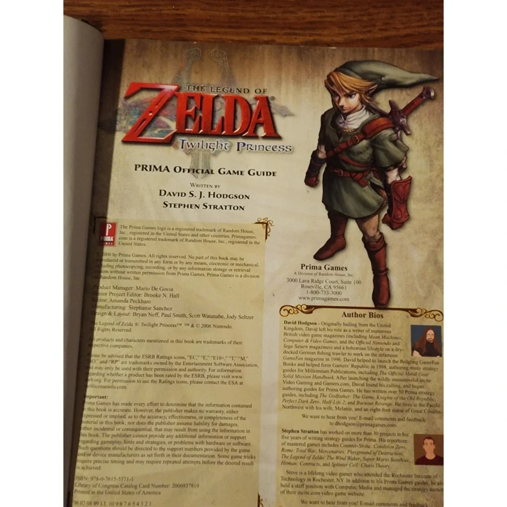 The Legend Of Zelda: Twilight Princess PRIMA Official Game Guide, Hardcover Lot